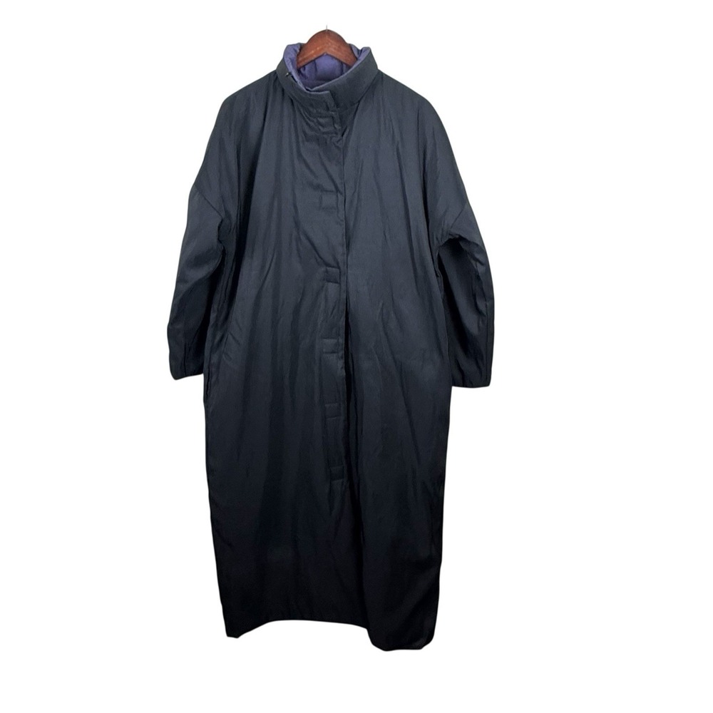 Mycra‎ Pac Now Women's Rain Jacket Coat Sz Sm Donatella Black Purple Reversible